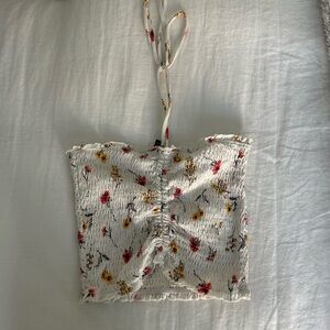 Forever 21 Floral Smocked Top